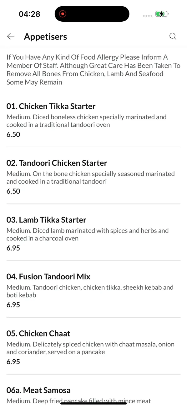 Screenshot #3 pour Masala Fusion Indian.