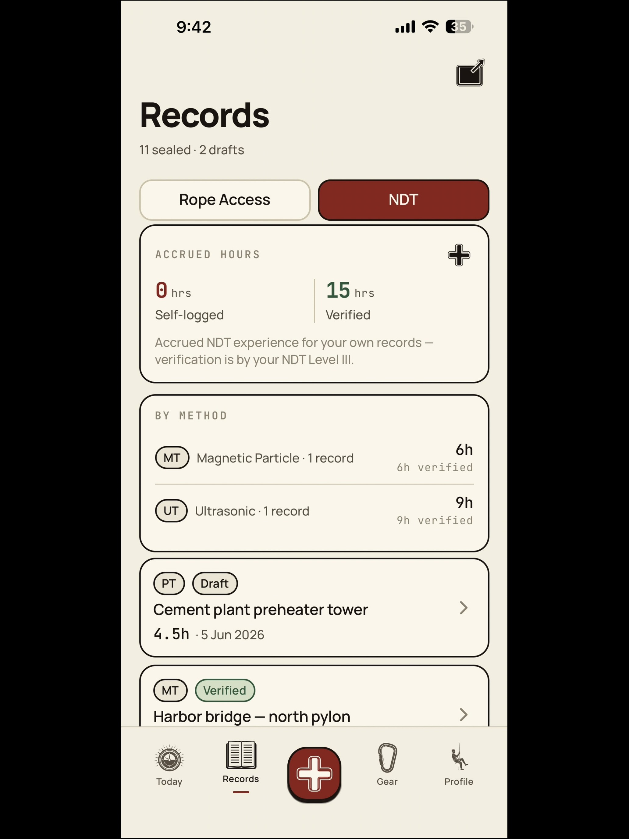 Rope Access Logbook screenshot 6