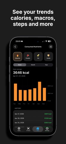 Kcal it! AI Calorie Counter screenshot