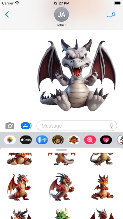 Angry Dragon Stickers screenshot-5