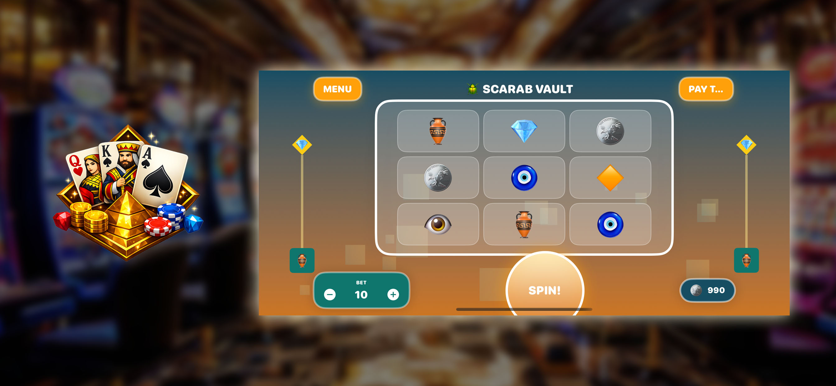Pyramid Treasure Slots screenshot 4