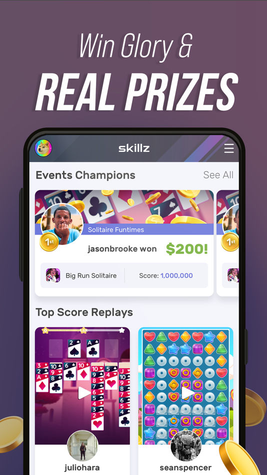 #5. Skillz: Compete & Win Cash (iOS) 来自: Skillz Inc.