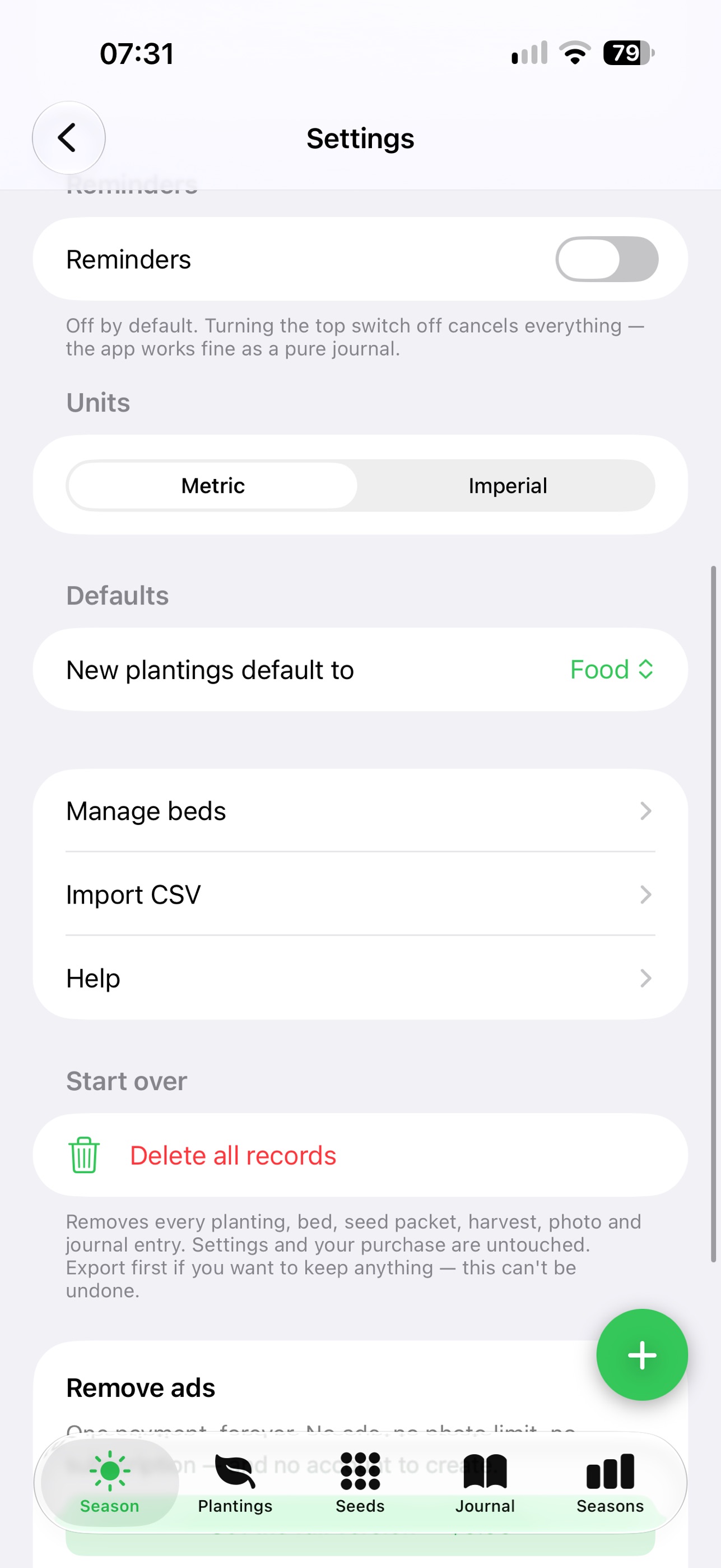 Screenshot 5 of Seed & Season Log