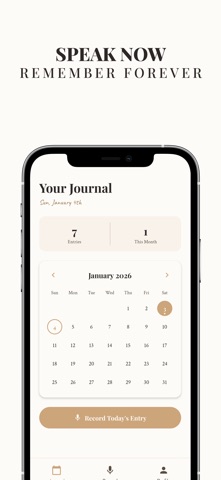 Ostra: Voice Diary & Journal iPhone screenshot