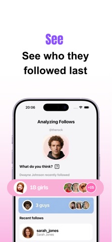 Haunt - Recent Follow Tracker iPhone screenshot