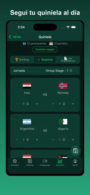 EasyFutbol iPhone screenshot 4