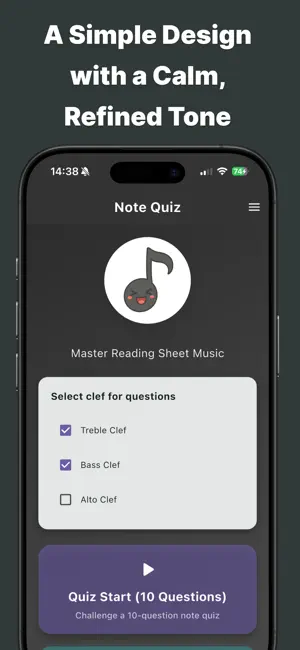Note Reading Quiz screenshot 2