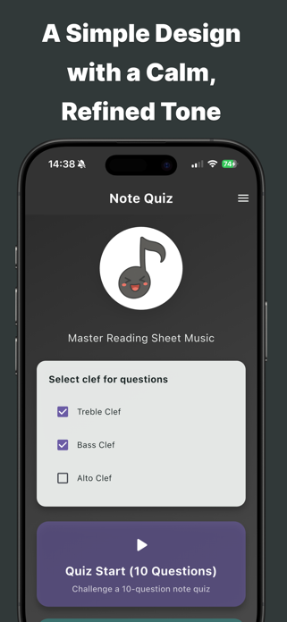 Note Reading Quiz Screenshot 2 of 5