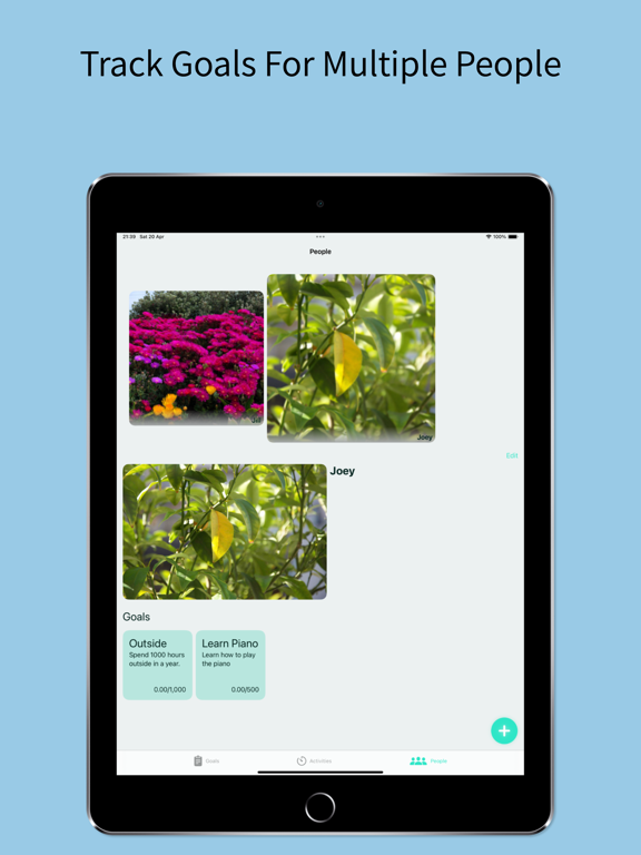 Ticker Activity Tracker iPad screenshot 4 - Productivity app