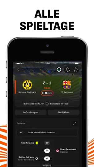 Screenshot von LiveScore Live-Sportergebnisse auf dem iPhone 3