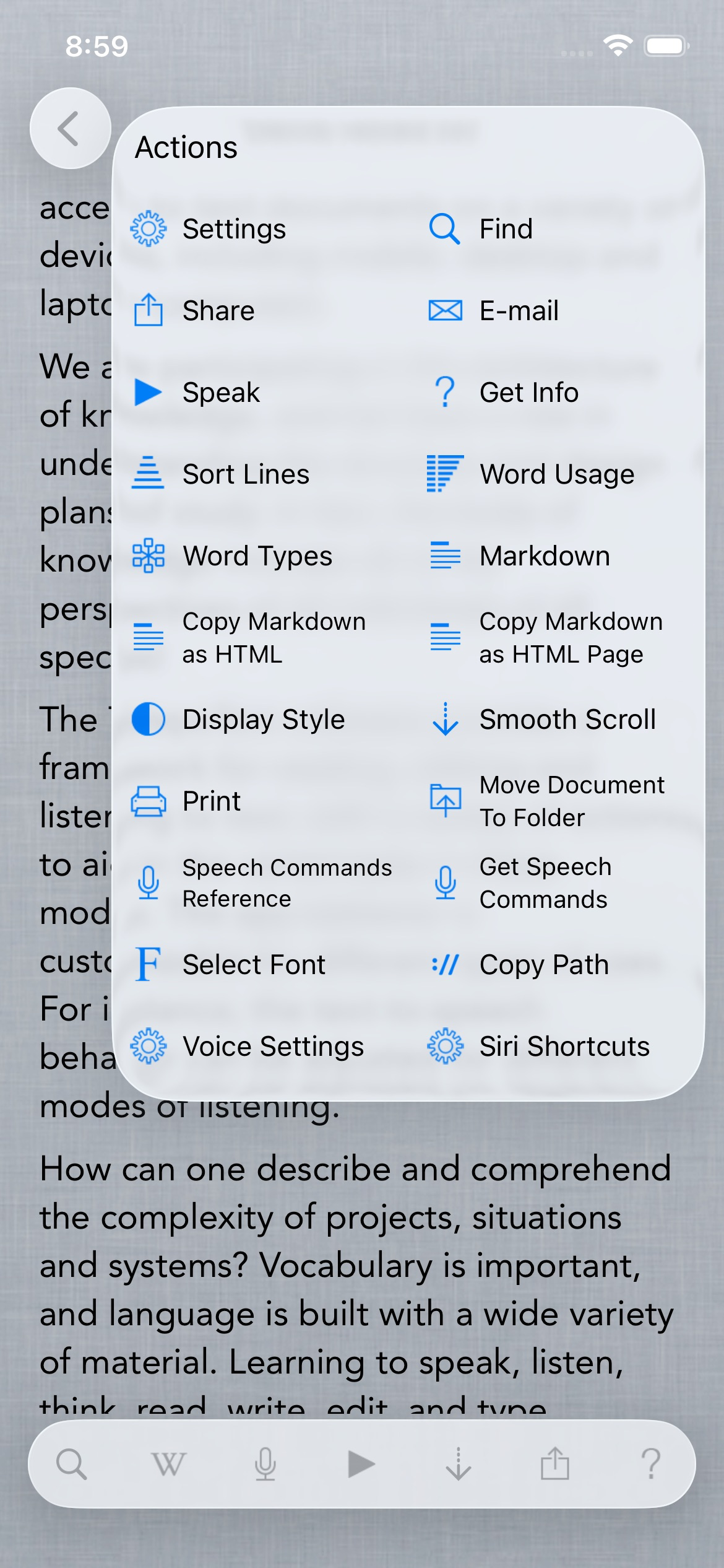 TelepaText - editor, speech screenshot 3