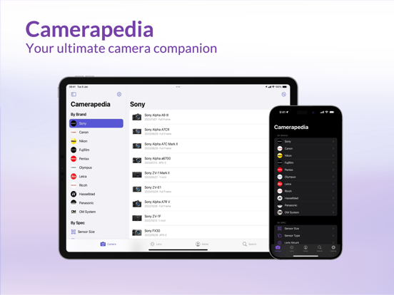Screenshot #4 pour Camerapedia: Gear Companion