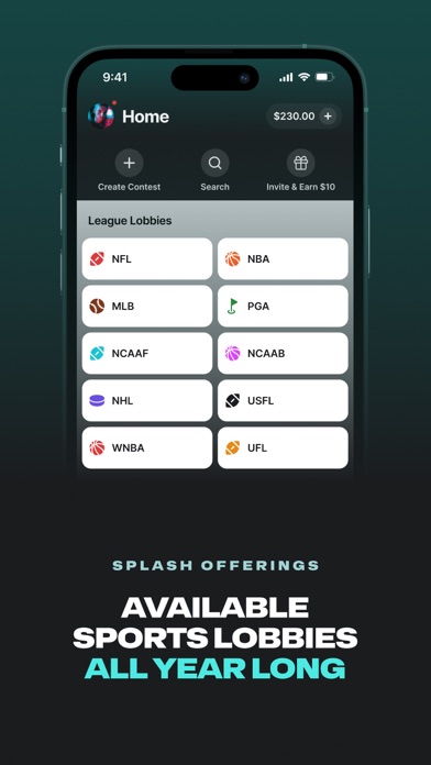 Splash Sports | Survivor & DFS iPhone screenshot 8 - Sports app