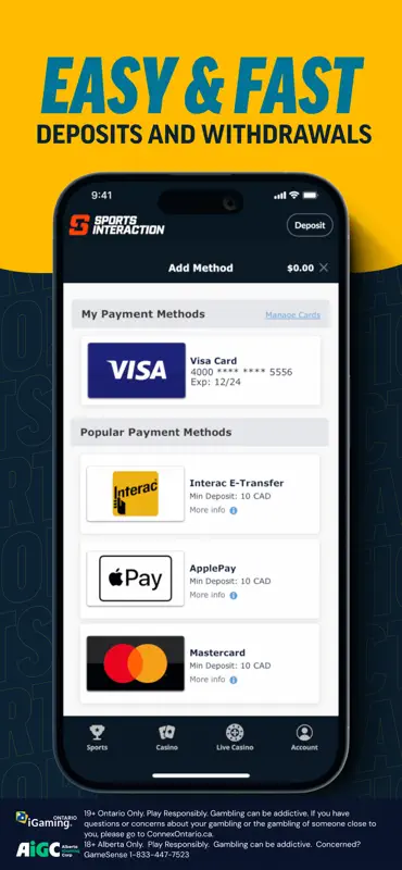 Sports Interaction Sportsbook screenshot 6 of 6