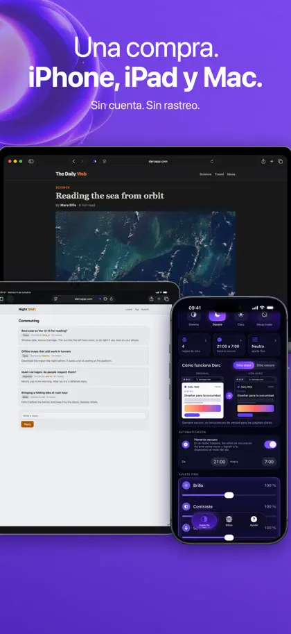 Screenshot 6 von 6 zu Darc: modo oscuro para Safari
