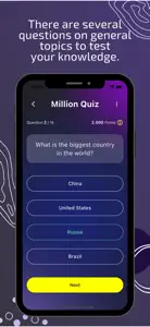 Million Quiz General Questions screenshot #2 for iPhone