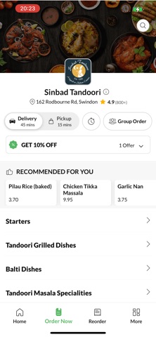 Sinbad Tandoori screenshot
