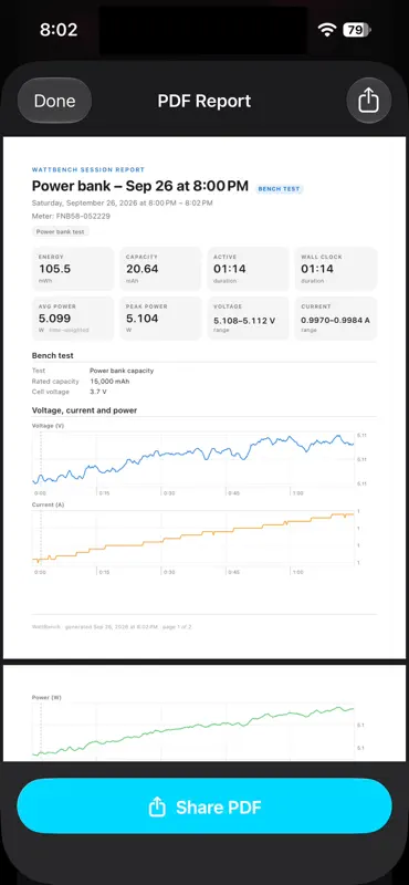 WattBench screenshot 10 of 10