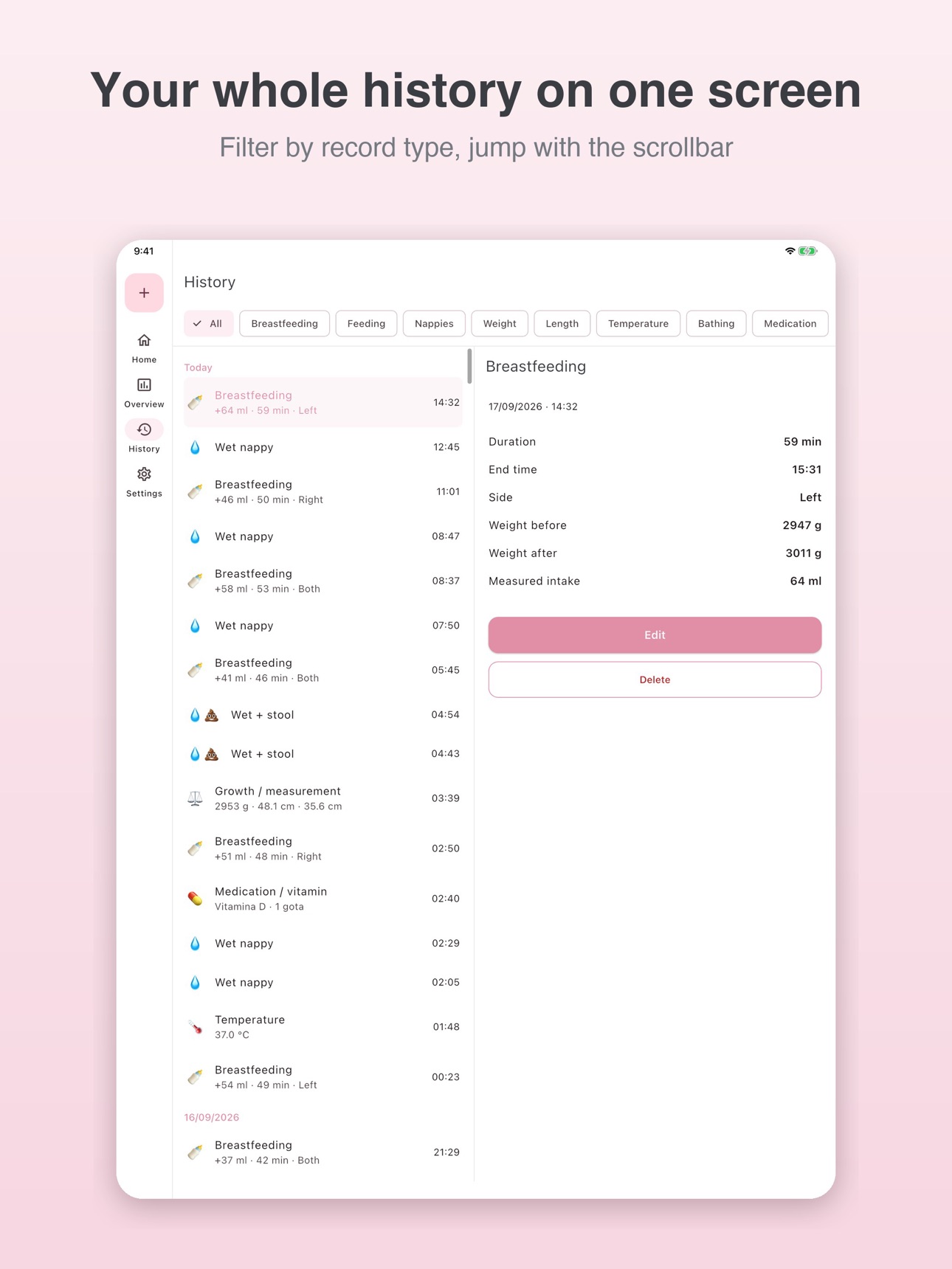Screenshot 11 of MonuBaby – Nursing Scale Log