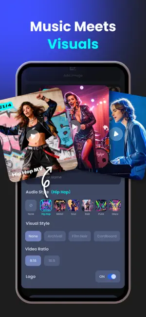 Muvio - AI Music Video Maker iPhone screenshot 3