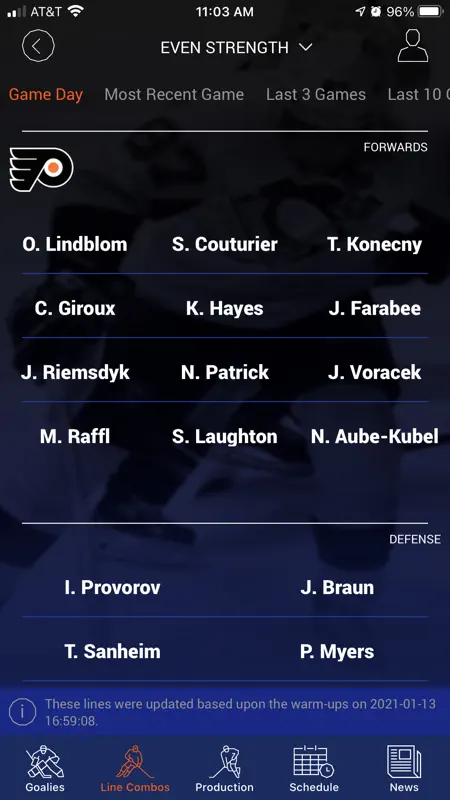Left Wing Lock Fantasy Hockey screenshot 4 of 6