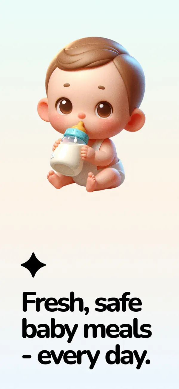 Screenshot #1 pour BabyFoods: Baby Meals & Plans