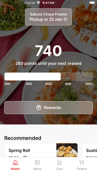 Sakura Chaya Fresno app screenshot