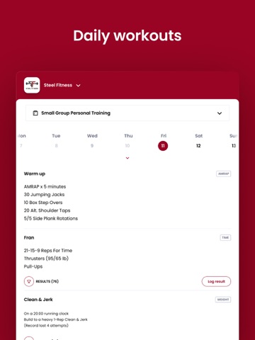 Steel Fitness US iPad screenshot