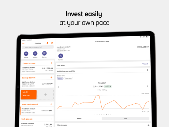ING Banking iPad screenshot 7 - Finance app
