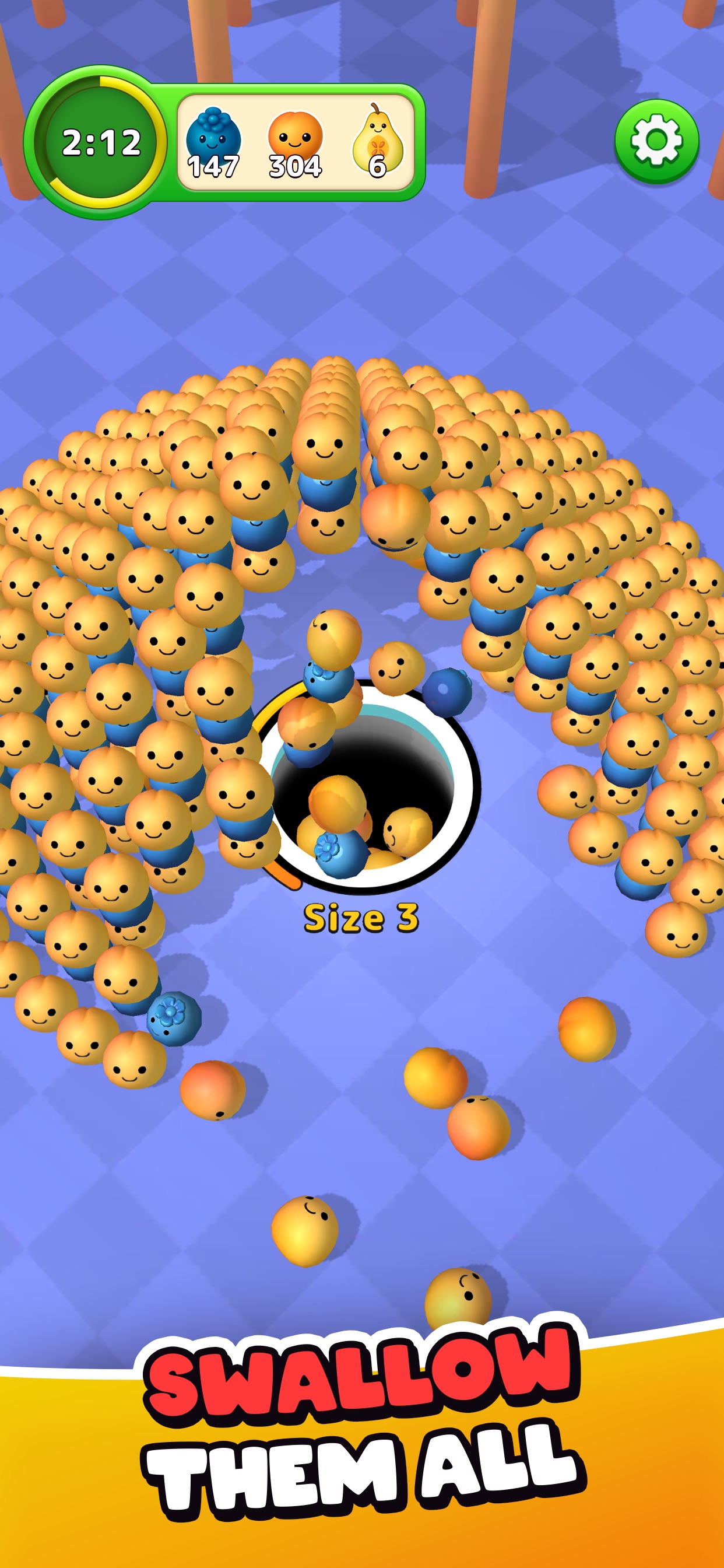 Screenshot 1 of Jelly Hole: Roll & Eat Pals