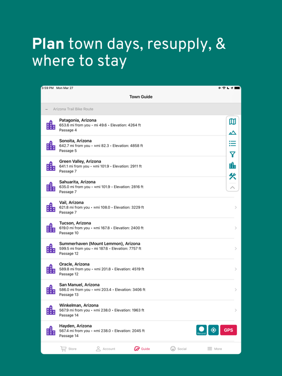FarOut: Offline GPS Trail Maps iPad screenshot 6 - Navigation app