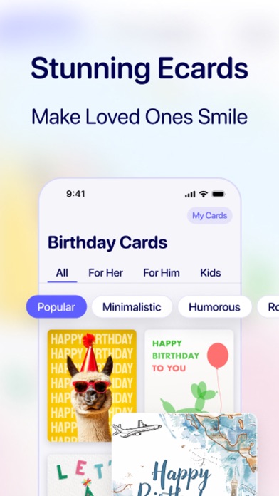Birthday Reminder and Calendar Screenshot