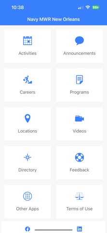 NavyMWR New Orleans app screenshot 2