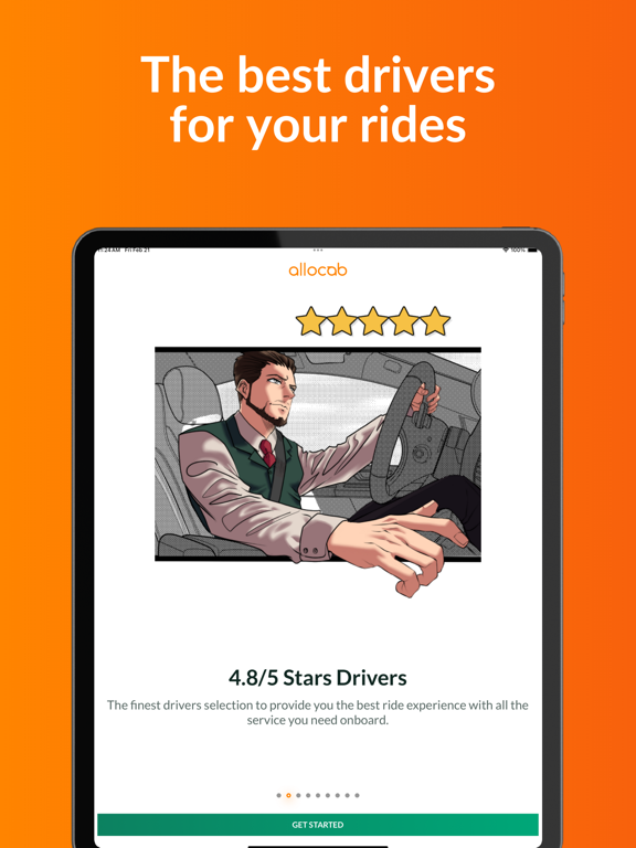 Allocab VTC et Taxi Moto iPad screenshot 5 - Travel app