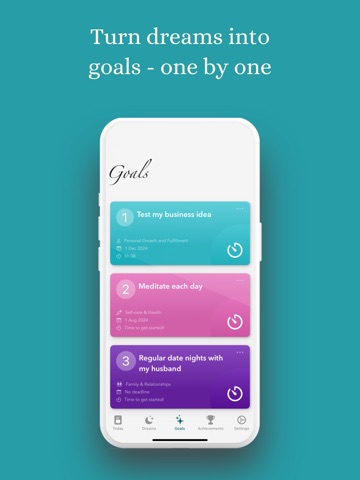 Dream Big: Goal Tracker iPad screenshot