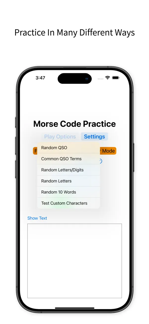 #5. Morse Code Trainer & Practice (iOS) Ved: David P. Sumner