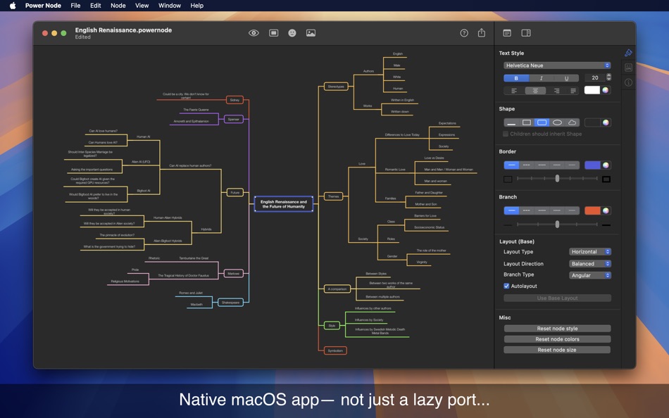 #6. Power Node - Mind Map (macOS) 由: Suborbital Softworks Ltd.