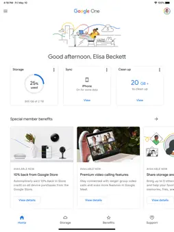 Google One screenshot 6