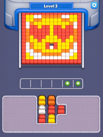 Color Car Sort: Pixel Jam iPad screenshot