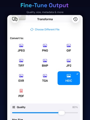 Transforma - File Converter iPad screenshot