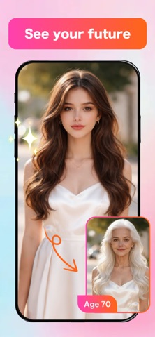 AgeHue-Face Age, AI Hair Color iPhone screenshot