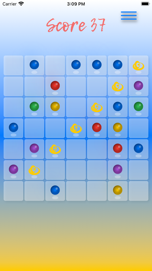 #2. Balls in a line (iOS) 来自: Vladymyr Kravchuk