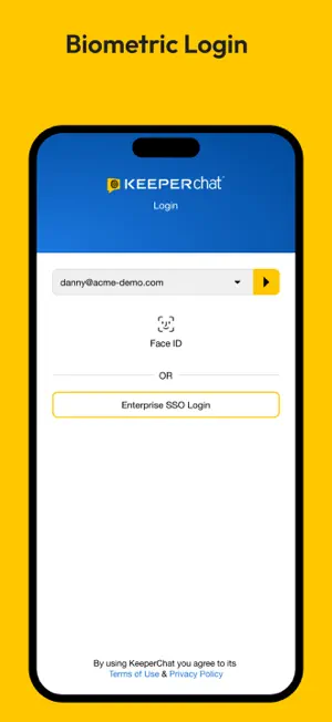 KeeperChat Encrypted Messenger screenshot 1