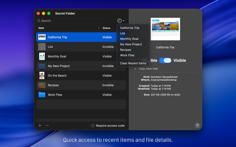 Screenshot #3 pour Secret Folder