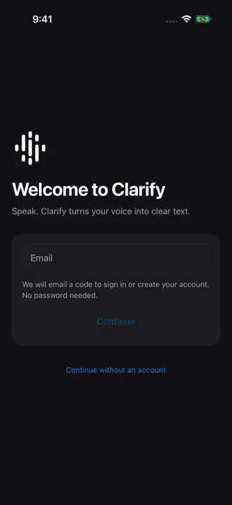 Clarify: Voice to Text screenshot 3