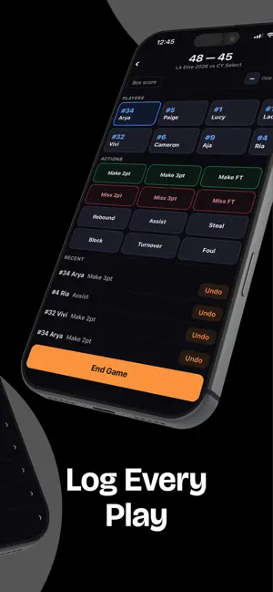 HoopSnap: Basketball Stats screenshot 2
