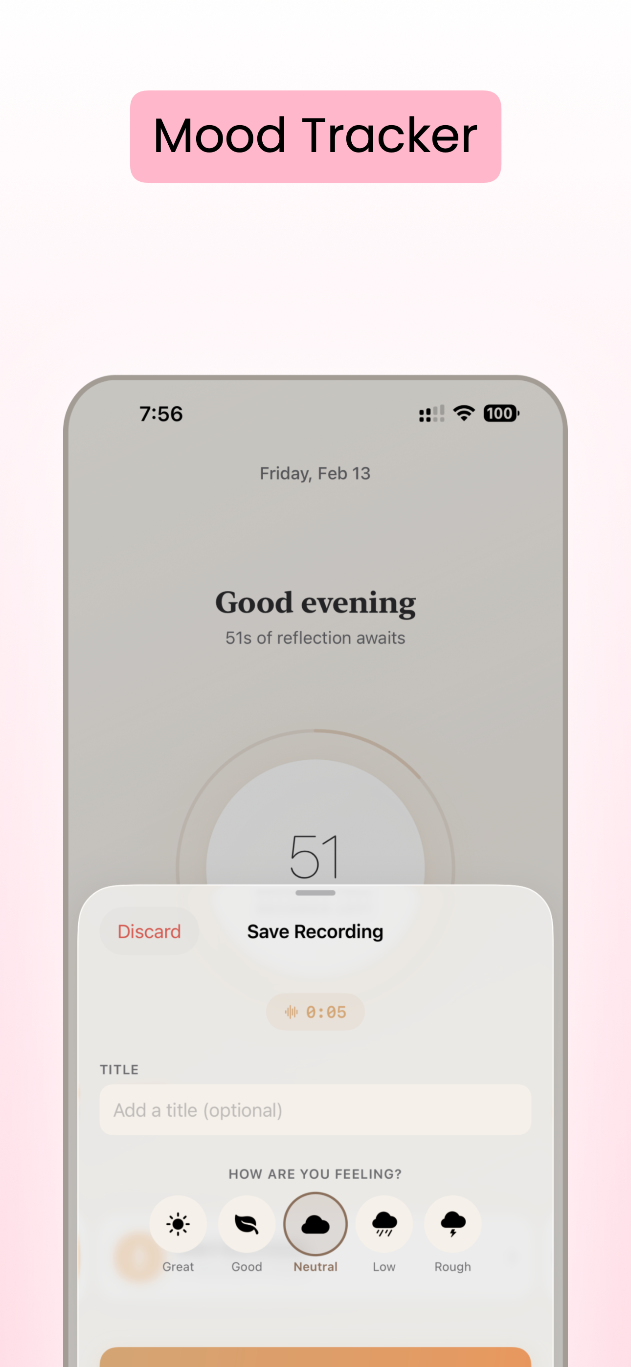 Voice Memo Diary - 60 Sec