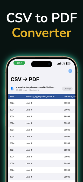 CSV To PDF Converter Screenshot 2 of 3