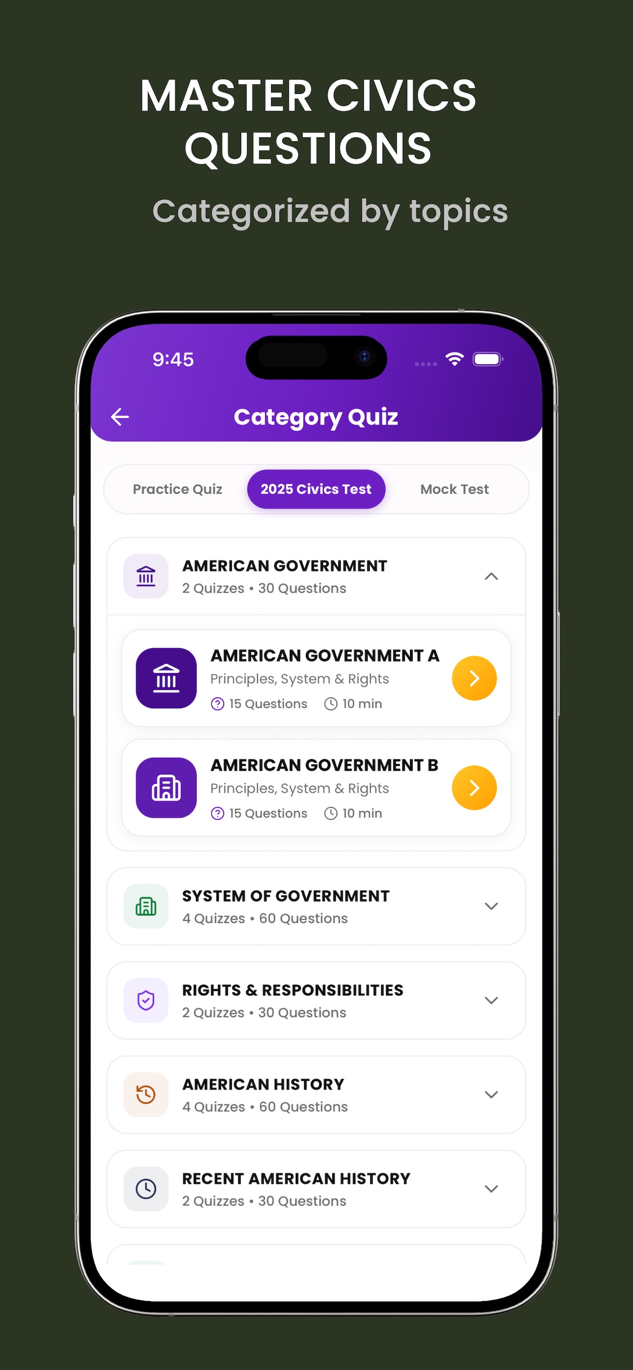 Screenshot 2 of US Citizenship Test 26