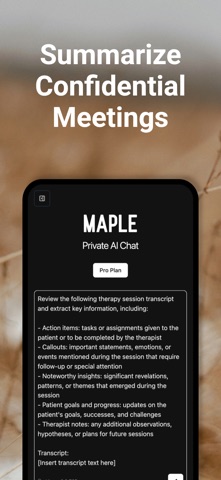 Maple Research: Private AI Screenshot 7 of 9